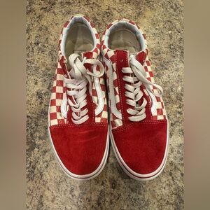Old Skool 'Red Checkerboard' Vans